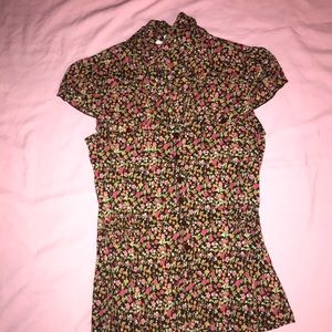 Floral button up
